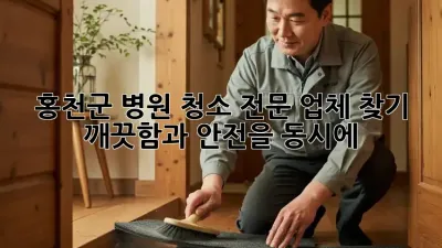 홍천군 병원 청소 전문 업체 찾기: 깨끗함과 안전을 동시에!