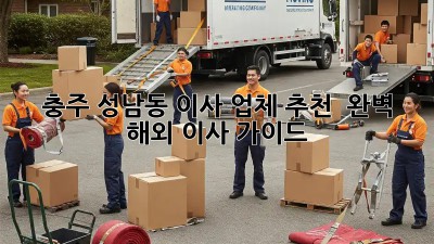 충주 성남동 이사 업체 추천 🚚💨 완벽 해외 이사 가이드