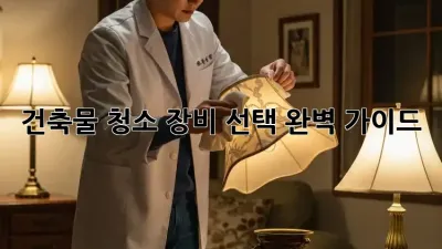 건축물 청소 장비 선택 완벽 가이드